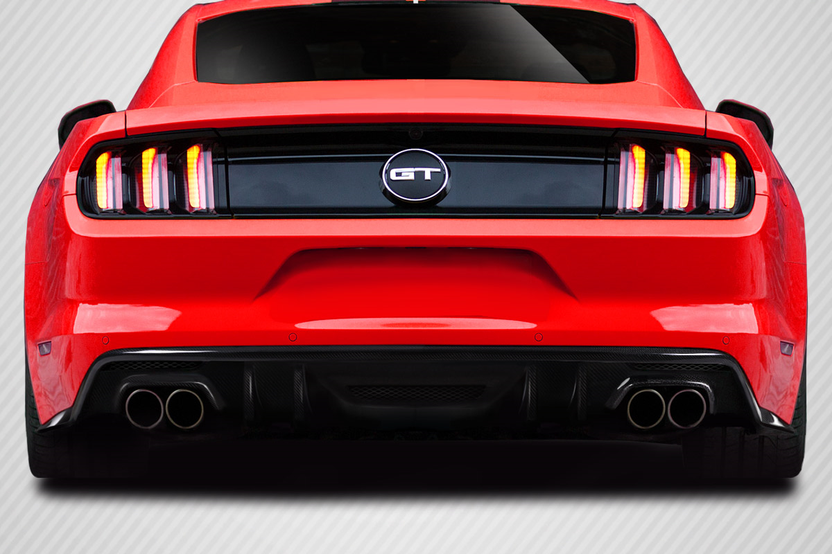 Transform Your 2015 - 2017 Ford Mustang with Carbon Creations KT Style Rear Diffuser!