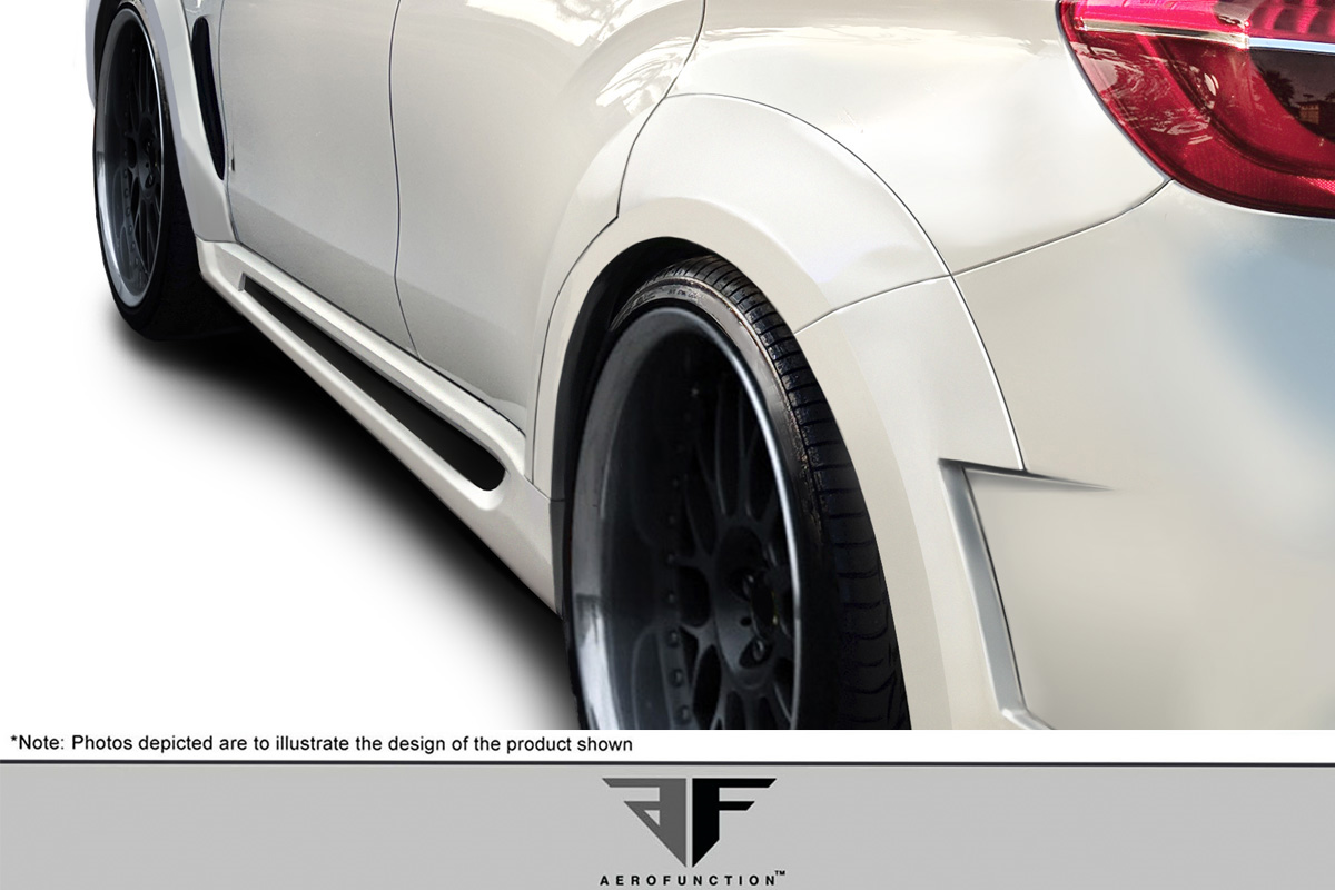 Enhance Your 2015 - 2019 BMW X6 F16/X6M F86 with Stunning AF - 1 Side Skirts (PU - RIM) - 2 Piece Set