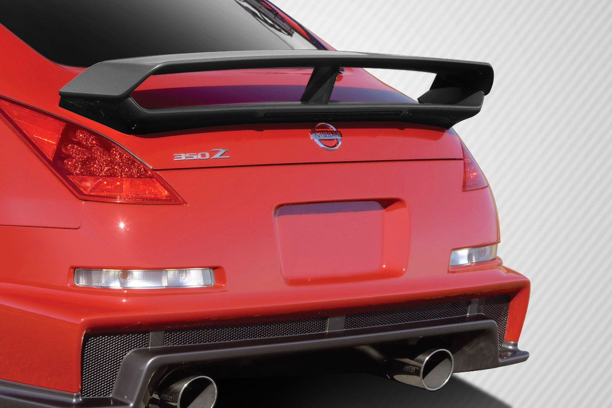 Enhance Your 2003 - 2008 Nissan 350Z Z33 2DR Coupe with Carbon Creations N - 3 Trunk Wing Spoiler!