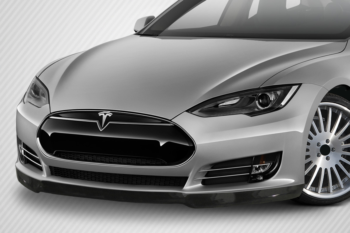 Revitalize Your 2012 - 2016 Tesla Model S with Carbon Creations UTech Front Lip Spoiler