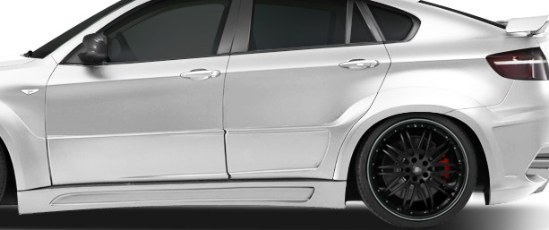 Enhance Your 2008 - 2014 BMW X6/X6M with AF - 3 Wide Body Rear Door Caps (GFK) - 2 Piece Set!