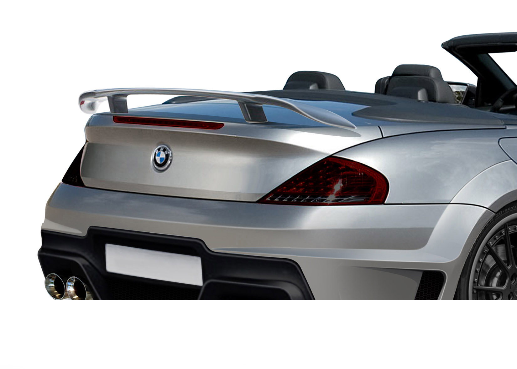 Enhance Your 2004 - 2010 BMW 6 Series M6 E63 E64 2DR with AF - 2 Trunk Spoiler (GFK) - 1 Piece