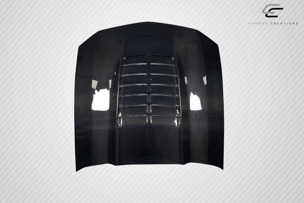 Unleash Your 2005 - 2009 Ford Mustang with Carbon Creations GT500 V2 One - Piece Hood