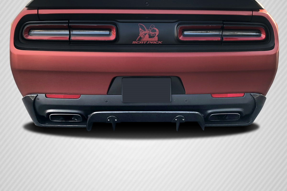 Transform Your 2015 - 2023 Dodge Challenger with Carbon Creations Circuit 3 - Piece Rear Diffuser