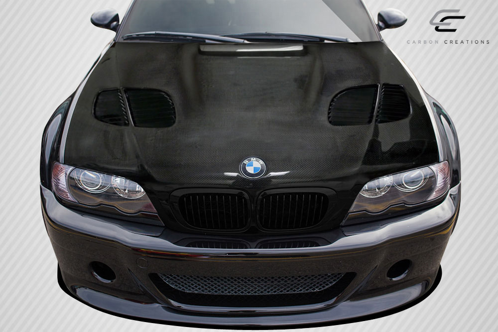 Get Your 2000 - 2006 BMW 3 Series E46 2DR Carbon Creations GTR One - Piece Hood Now!