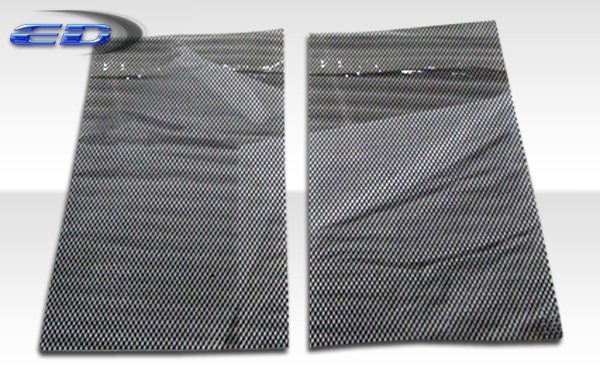Stunning Black Diamond Cut Mesh Grille - 2 Piece Set
