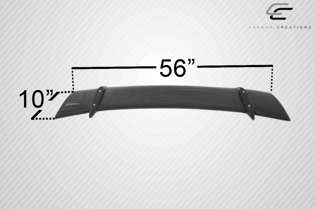 Universal Carbon Creations Sniper 3 - Piece Wing Trunk Lid Spoiler: A Must - Have for Car Enthusiasts!