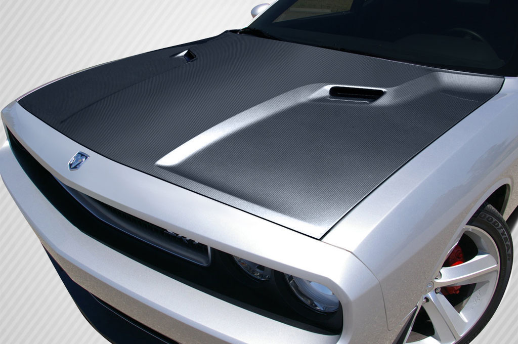Transform Your 2008 - 2023 Dodge Challenger with Carbon Creations' Stunning SRT Look 1 - Piece Hood