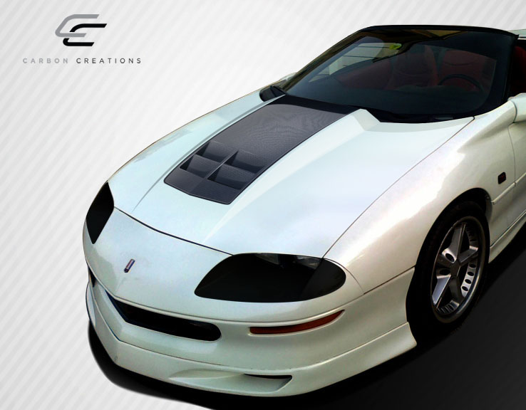 1993 - 1997 Chevrolet Camaro Carbon Creations ZL1 Look One - Piece Hood: A Must - Have Upgrade!