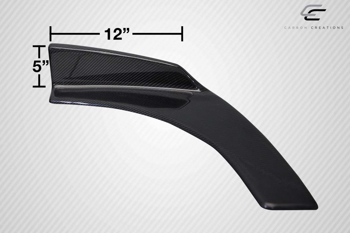 Universal Carbon Creations Front / Rear Type 1 Winglet Splitters - 2 Piece Set (S) - Upgrade Your Ride Now!
