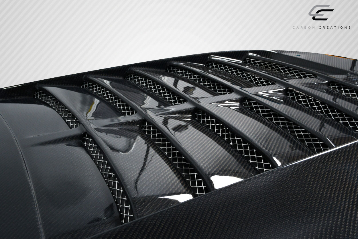 Upgrade Your 2013 - 2014 Ford Mustang or 2010 - 2014 Mustang GT500 with Carbon Creations GT500 V2 One - Piece Hood