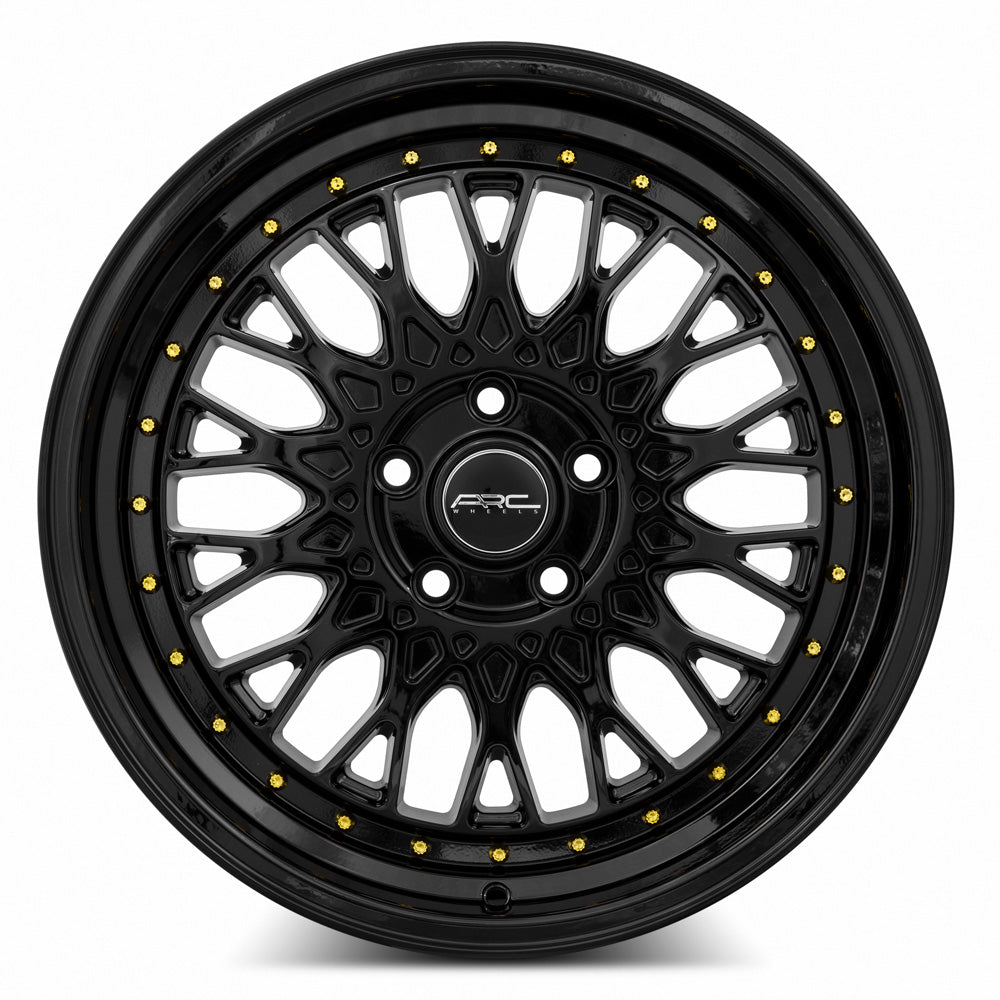 Vors AR1 Wheels - All Black with Gold Rivets, 18x8.5, 5x120 Custom Drill
