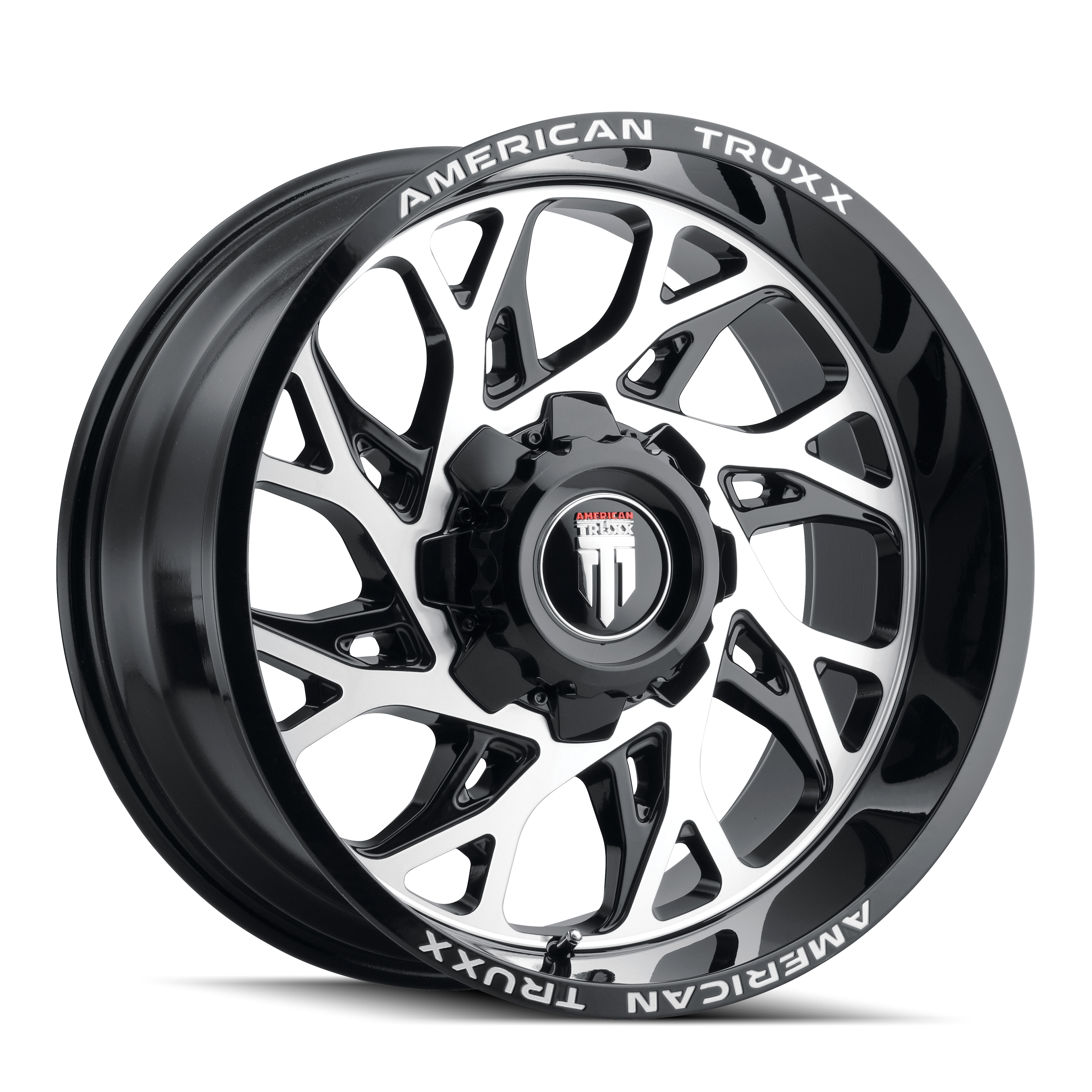 AMERICAN TRUXX DESTINY Wheels - Stunning 22x12 Gloss Black Milled Rims