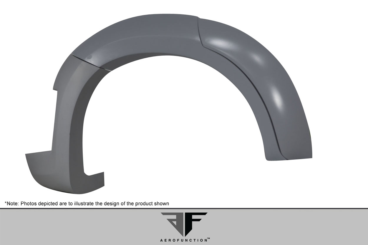 Transform Your 2015 - 2019 BMW X6 F16/X6M F86 with Stunning AF - 1 Rear Fender Flares (PU - RIM) - 6 Piece Set