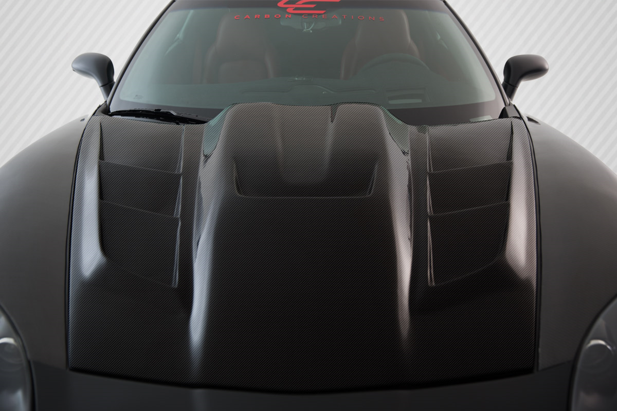 Unleash the Power: 2005 - 2013 Chevrolet Corvette C6 Carbon Creations Dritech ZR Edition 2 One - Piece Hood