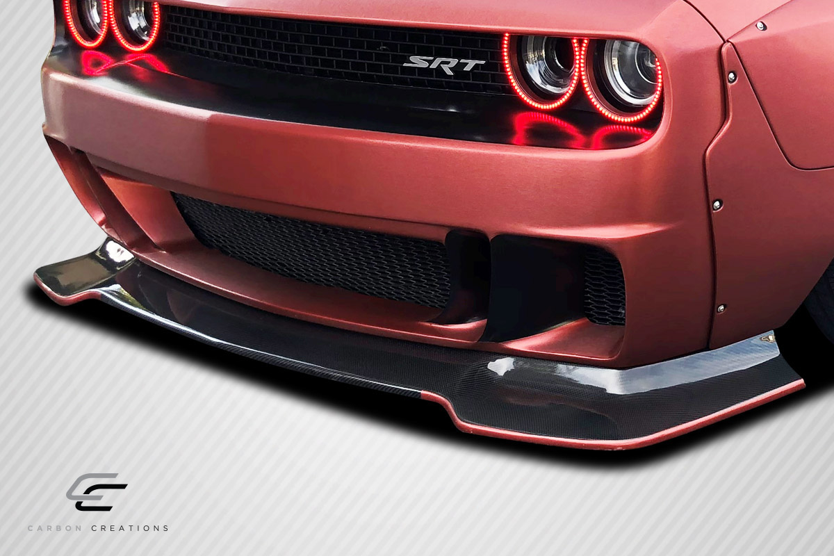 2008 - 2023 Dodge Challenger Carbon Creations Circuit Front Lip: One Piece for a Stunning Upgrade!