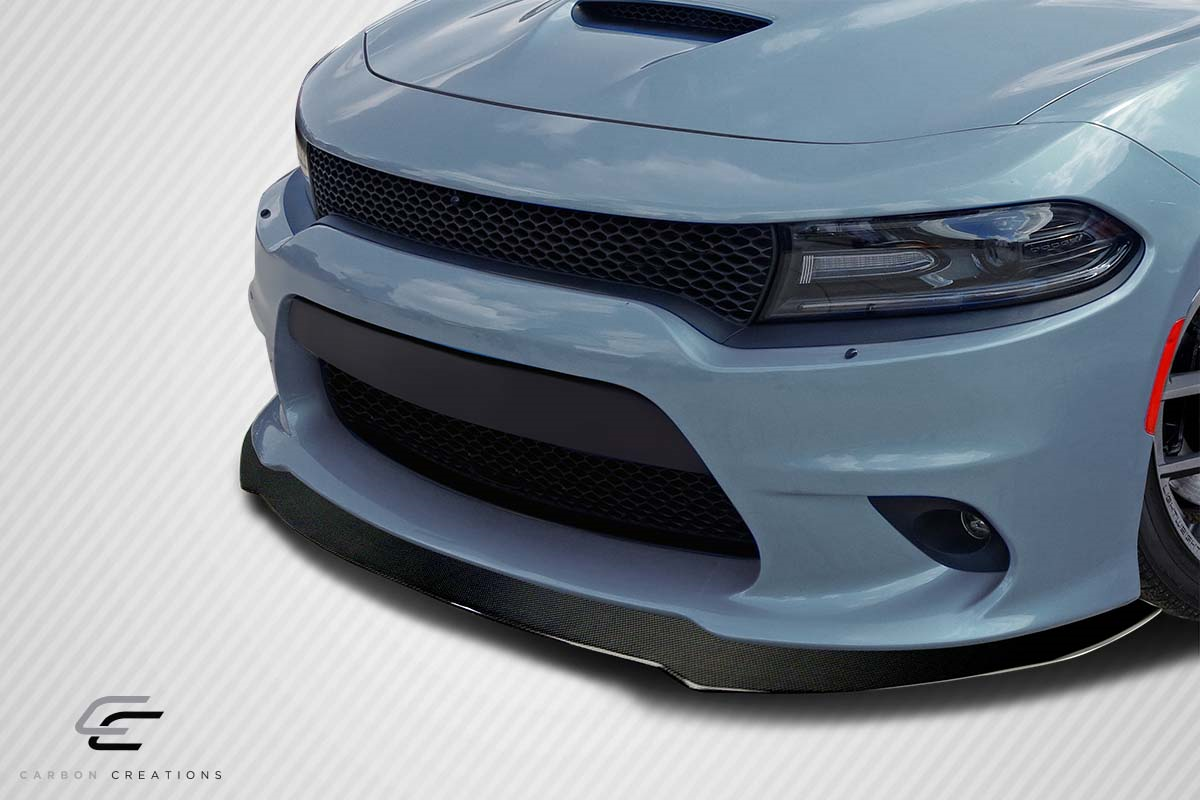 Unleash the Beast: 2015 - 2023 Dodge Charger SRT/Hellcat Carbon Creations DriTech Sonic Front Splitter (1 Piece)