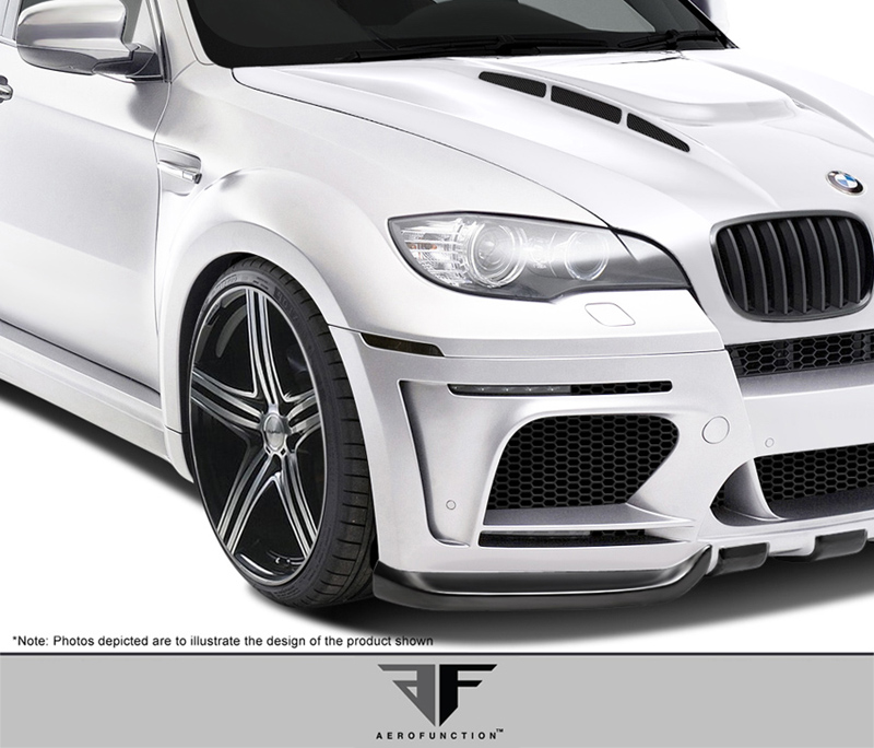 Upgrade Your 2008 - 2014 BMW X6/X6M E71 with AF - 5 Wide Body Front Fenders (GFK) - 4 Piece Set