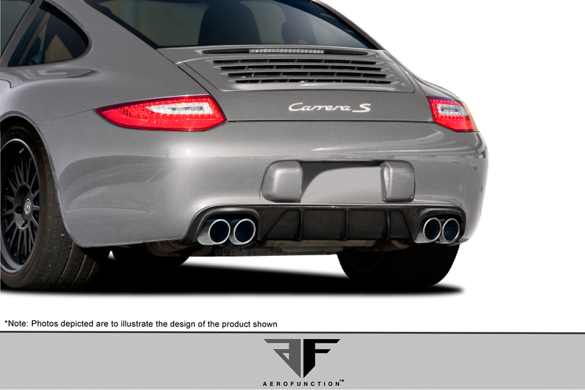 Upgrade Your 2009 - 2011 Porsche 911 Carrera 997 with Stunning Carbon AF - 2 Rear Diffuser!