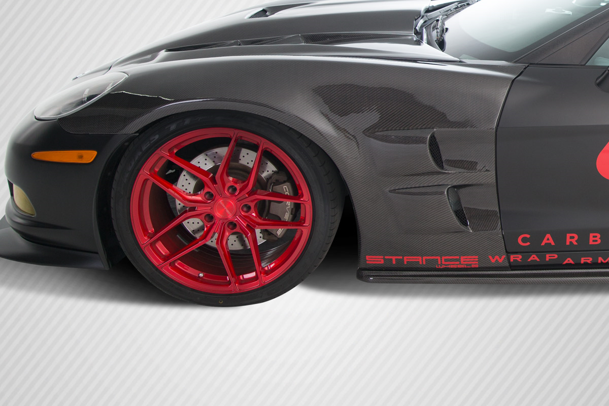 Transform Your 2005 - 2013 Chevrolet Corvette C6 with Carbon Creations ZR Edition Front Fenders (2 Piece)