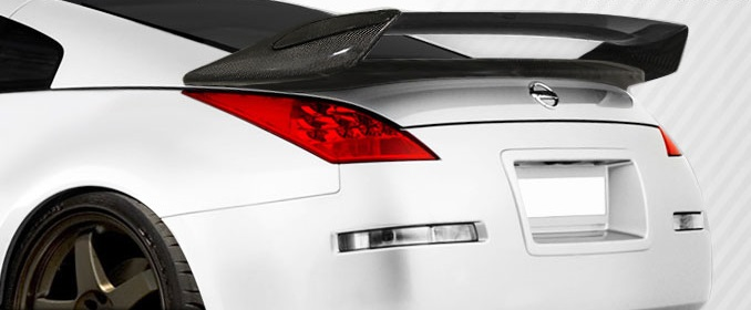 Upgrade Your 2003 - 2008 Nissan 350Z Z33 2DR Coupe with Carbon Creations N - 2 Wing Trunk Lid Spoiler