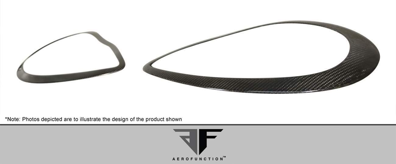 Enhance Your 2010 - 2013 Porsche Panamera with Carbon AF - 1 Wide Body Eye Lids (CFP) - 2 Piece Set