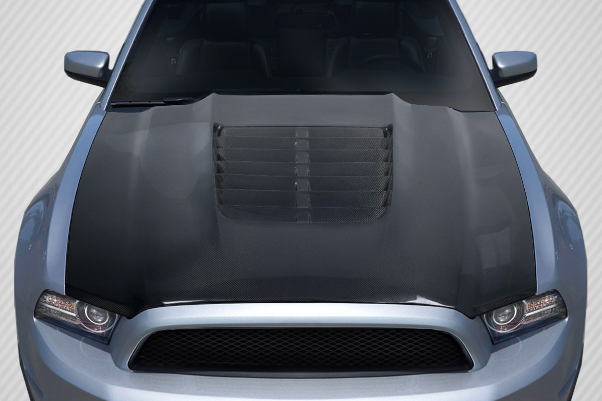 Upgrade Your 2013 - 2014 Ford Mustang or 2010 - 2014 Mustang GT500 with Carbon Creations GT500 V2 One - Piece Hood