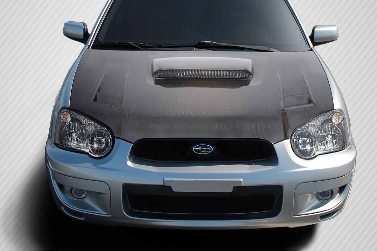 Upgrade Your 2004 - 2005 Subaru Impreza WRX STI with Carbon Creations DriTech TS - 1 One - Piece Hood