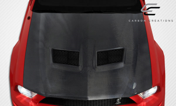 2005 - 2009 Ford Mustang Cobra: Stunning Carbon Creations OEM Look One - Piece Hood