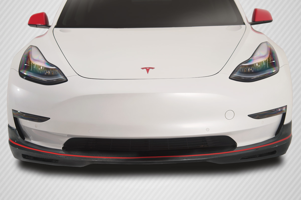 Unleash the Power: 2018 - 2023 Tesla Model 3 Carbon Creations GT Concept Single Piece Front Lip