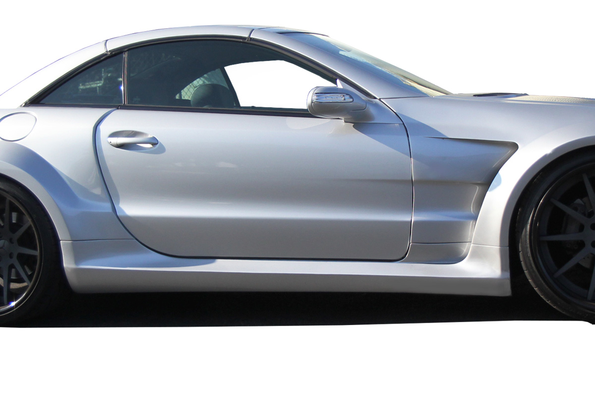 Upgrade Your 2003 - 2012 Mercedes SL Class R230 with AF - Signature 1 Series Wide Body Conversion Side Skirts (GFK) - 2 Piece Set
