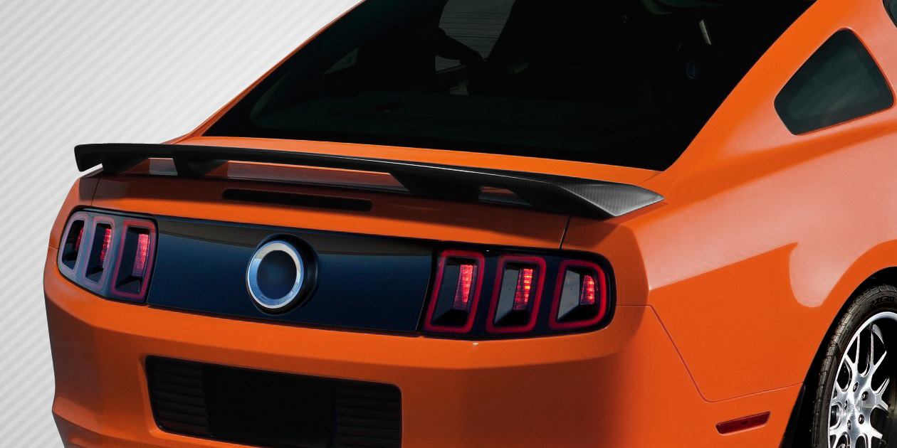 Upgrade Your 2010 - 2014 Ford Mustang with Carbon Creations' Stunning Boss Look Wing Spoiler!