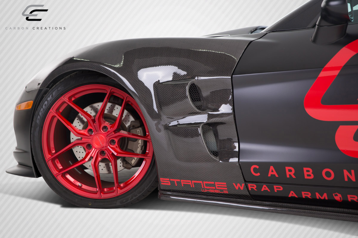 Transform Your 2005 - 2013 Chevrolet Corvette C6 with Carbon Creations ZR Edition Front Fenders (2 Piece)