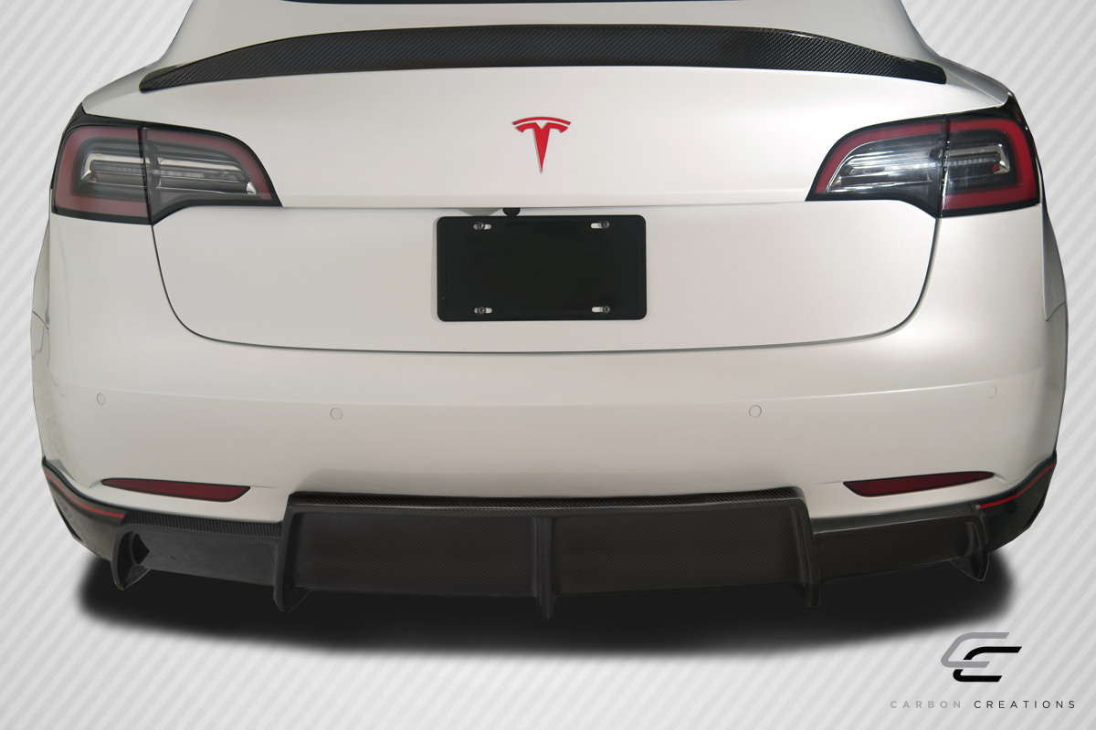 Revitalize Your 2018 - 2023 Tesla Model 3 with Carbon Creations GT Concept Rear Diffuser!