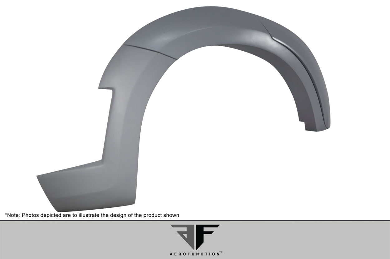 Transform Your 2015 - 2019 BMW X6 F16/X6M F86 with Stunning AF - 1 Rear Fender Flares (PU - RIM) - 6 Piece Set