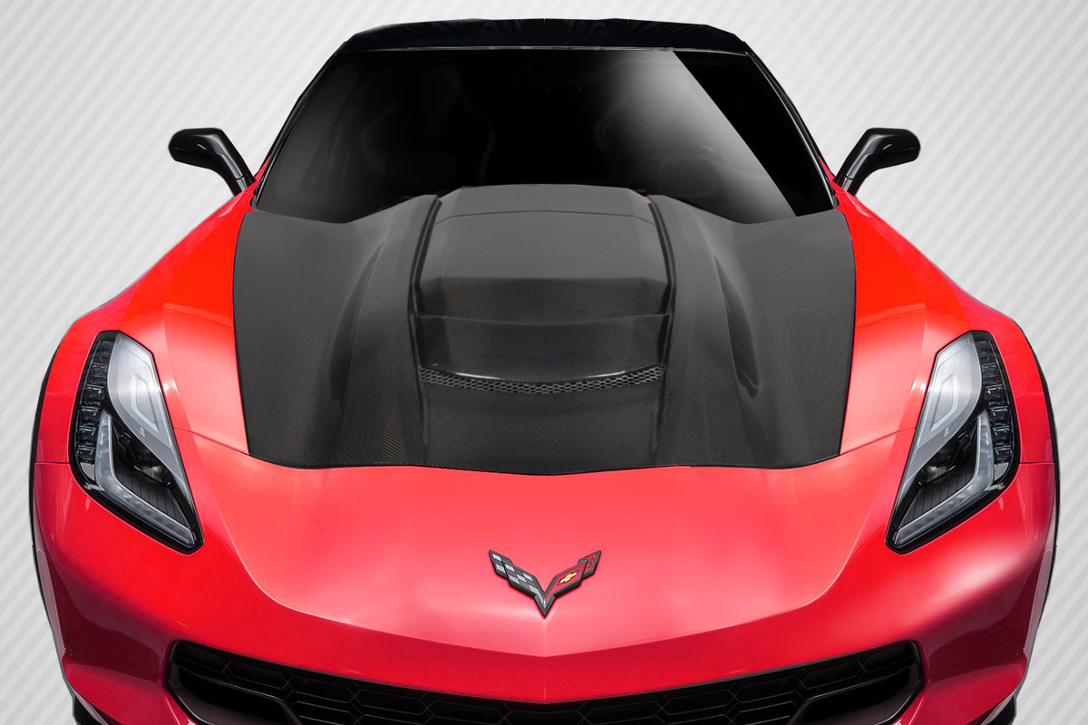 Transform Your 2014 - 2019 Chevrolet Corvette C7 with Carbon Creations' Stunning ZR1 Look Hood!