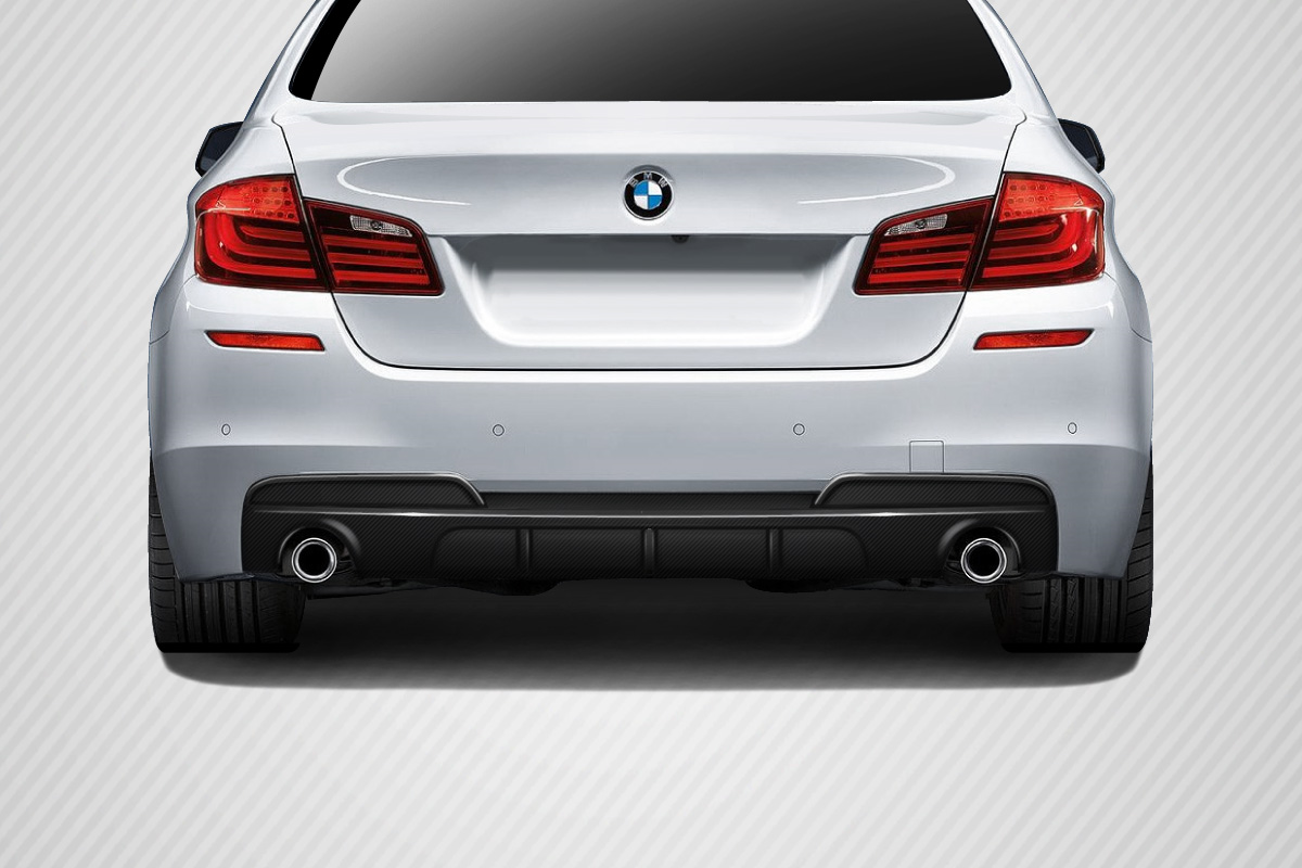 Upgrade Your 2011 - 2016 BMW 5 Series F10 with Carbon Creations' Stunning M Performance Look Rear Diffuser (For M Sport Bumpers Only)