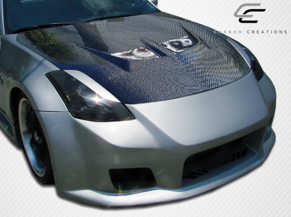Unleash Style: 2003 - 2006 Nissan 350Z Z33 Carbon Creations Evo One - Piece Hood