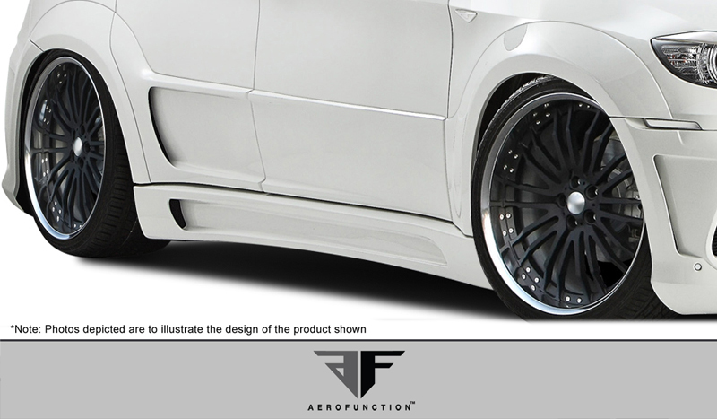 Enhance Your 2008 - 2014 BMW X6/X6M with AF - 3 Wide Body Front Door Caps (GFK) - 2 Piece Set