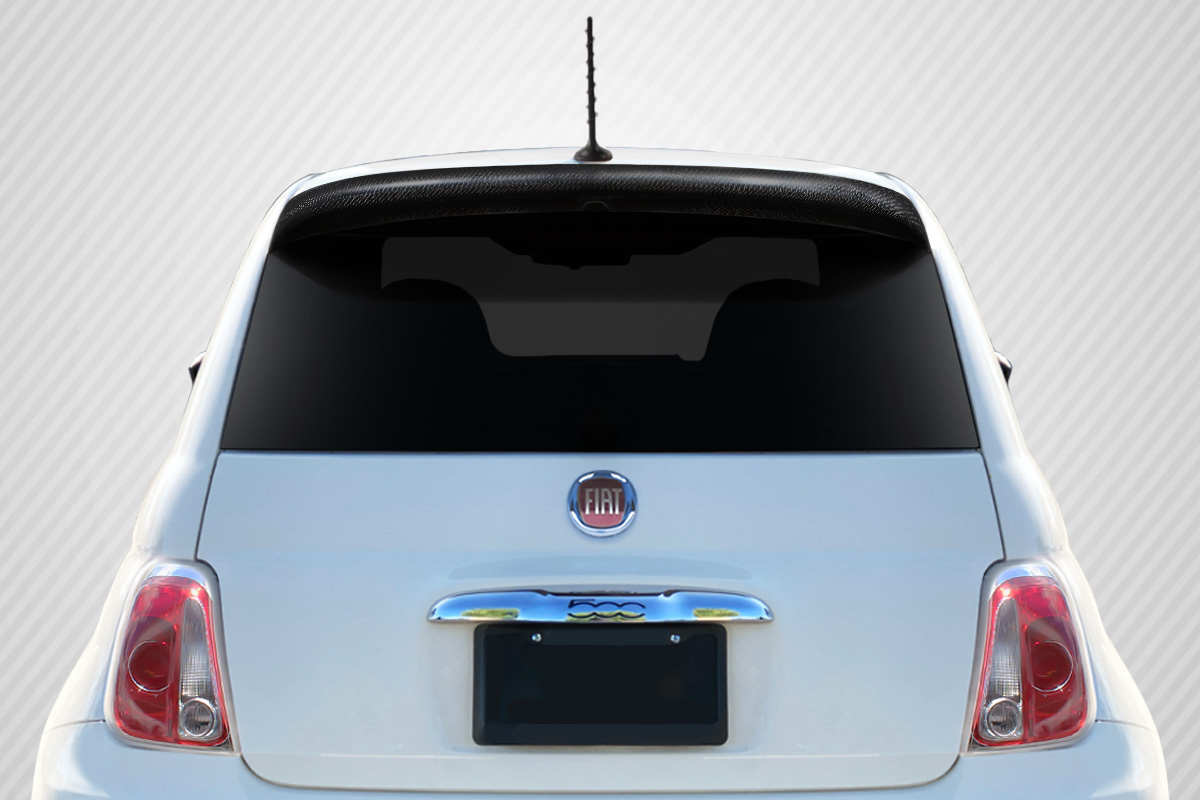 Transform Your 2012 - 2019 Fiat 500 with Carbon Creations' Stunning Abarth Look Roof Wing Spoiler