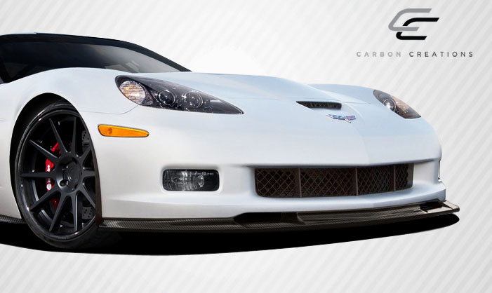 Get the Stunning 2005 - 2013 Chevrolet Corvette C6 Z06 GS ZR1 Carbon Creations GT500 Front Lip Under Spoiler Air Dam