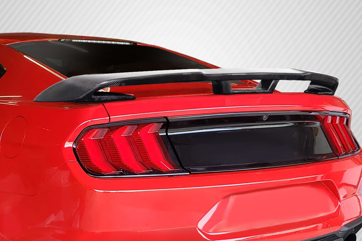 Upgrade Your 2015 - 2023 Ford Mustang Coupe with Carbon Creations Performance PP1 Look Rear Wing Spoiler!