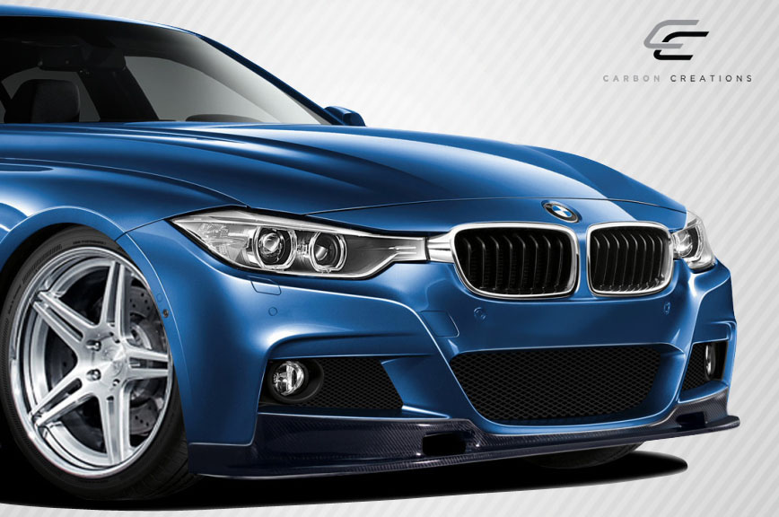 Transform Your 2012 - 2018 BMW 3 Series F30 M Sport with Carbon Creations Eros Version 1 Front Lip Spoiler!