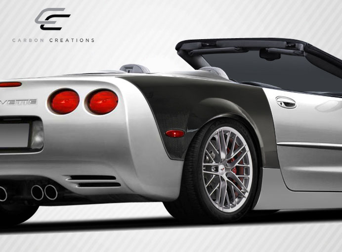 Transform Your 1997 - 2004 Chevrolet Corvette C5 Convertible Z06 with Carbon Creations ZR Edition Rear Fenders - 2 Piece Set