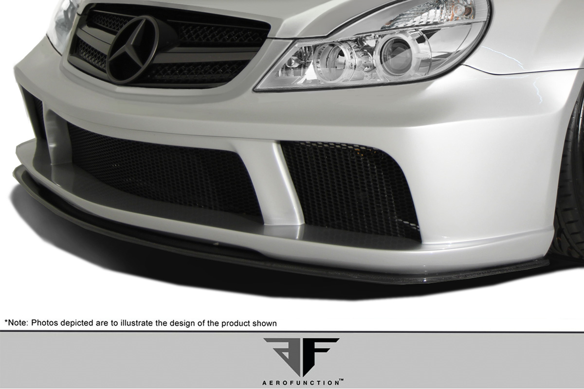 Transform Your 2003 - 2012 Mercedes SL Class R230 with AF - Signature 1 Series Carbon Fiber Front Add - On Spoiler!
