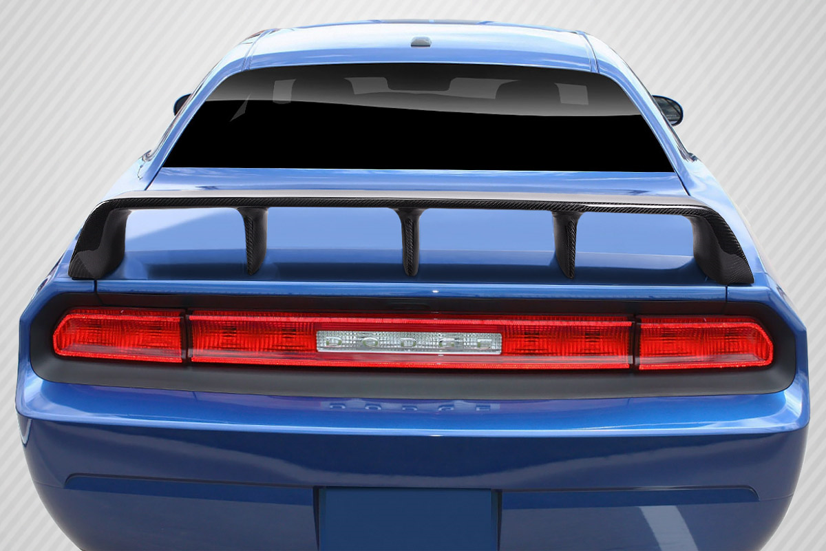 Rev Up Your 2008 - 2023 Dodge Challenger with Carbon Creations CVX One - Piece Wing Spoiler