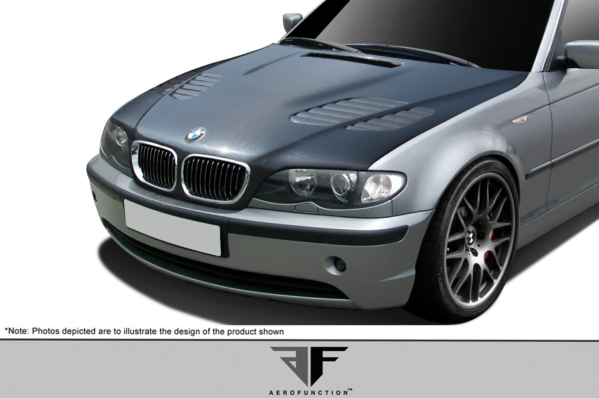 Revamp Your 2002 - 2005 BMW 3 Series E46 4DR with Stunning Carbon AF - 2 Hood!