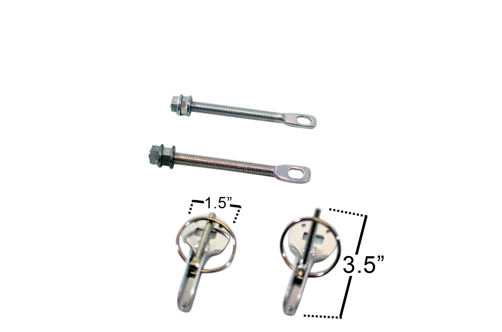 Universal 4 - Piece Hood Pins: Enhance Your Ride Now!