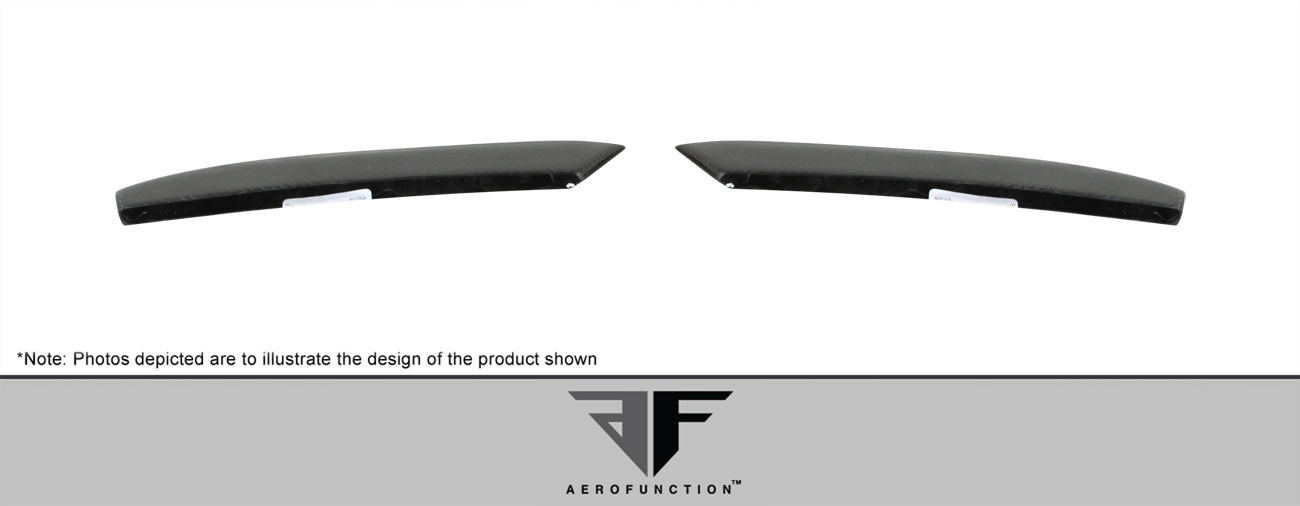 Enhance Your 2011 - 2016 BMW 5 Series F10 4DR with Carbon AF - 3 Rear Add - On Spat Extensions (CFP) - 2 Piece Set
