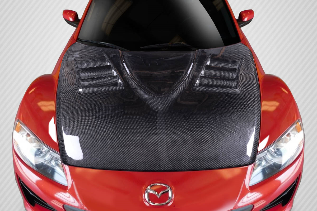 Unleash the Beast: 2004 - 2008 Mazda RX - 8 Carbon Creations Vader Hood (1 Piece)